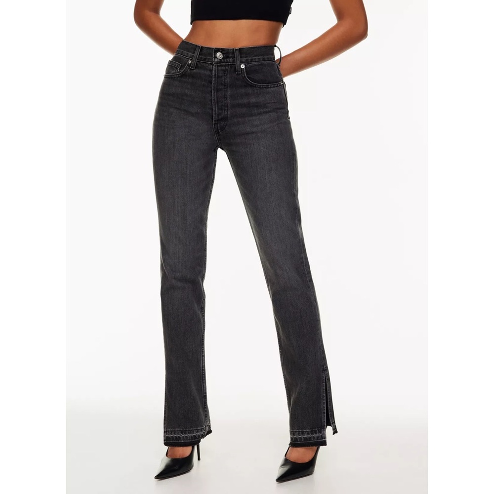 EB Denim split flare jeans